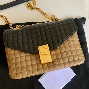 Celine Medium C Quilted Calf Skin